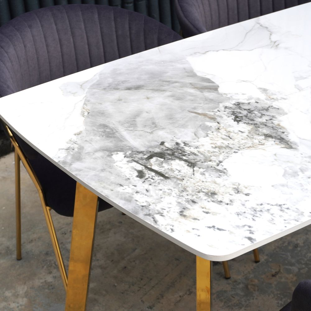 Cera Dining Set | Luxury Marble Dining Set KL | Grabit