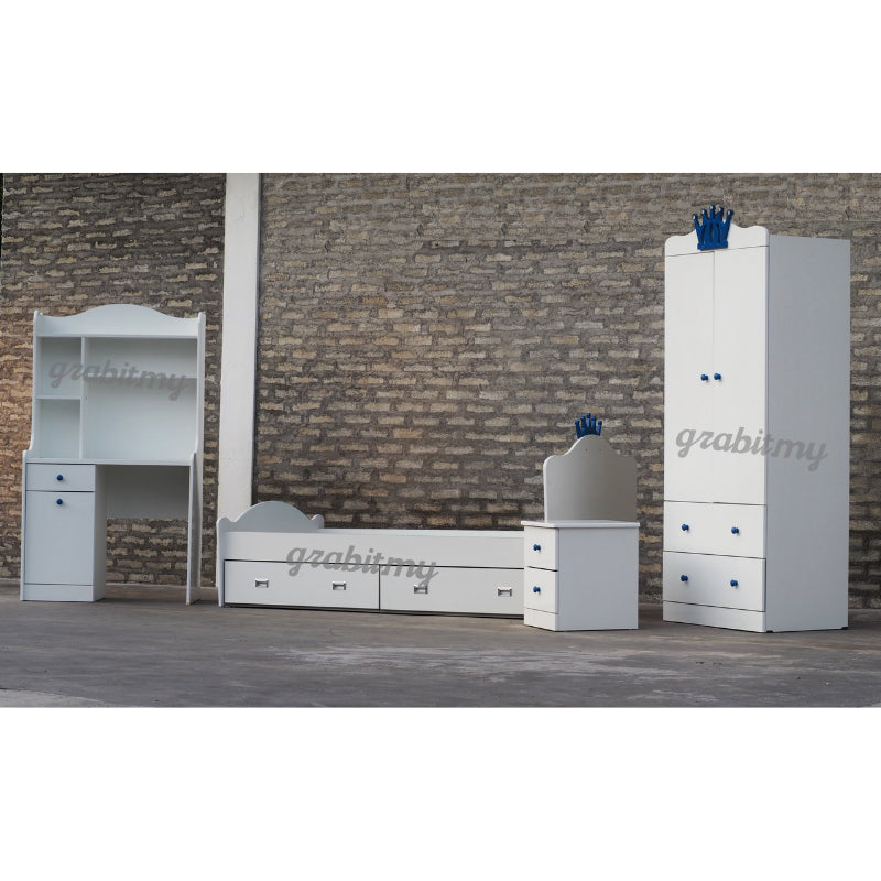 Blue Crown (S) Bedroom Set | Top Kids Bedroom Supplier | Grabit