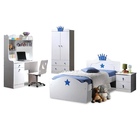 Blue Crown Bedroom Set | Kids Themed Bedroom | Grabit