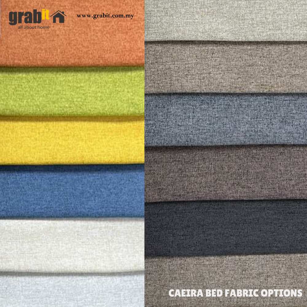 Caeira Bed Fabric Options | Grabit