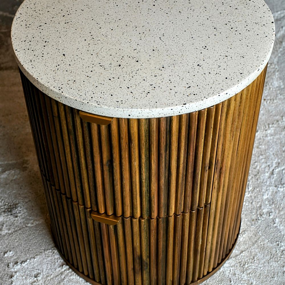 Camilie Round Side Table | Durable Living Room Furniture | Grabit