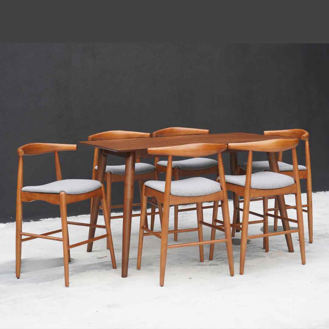 Elion Island Table Set | Aesthetic Dining Set KL | Grabit