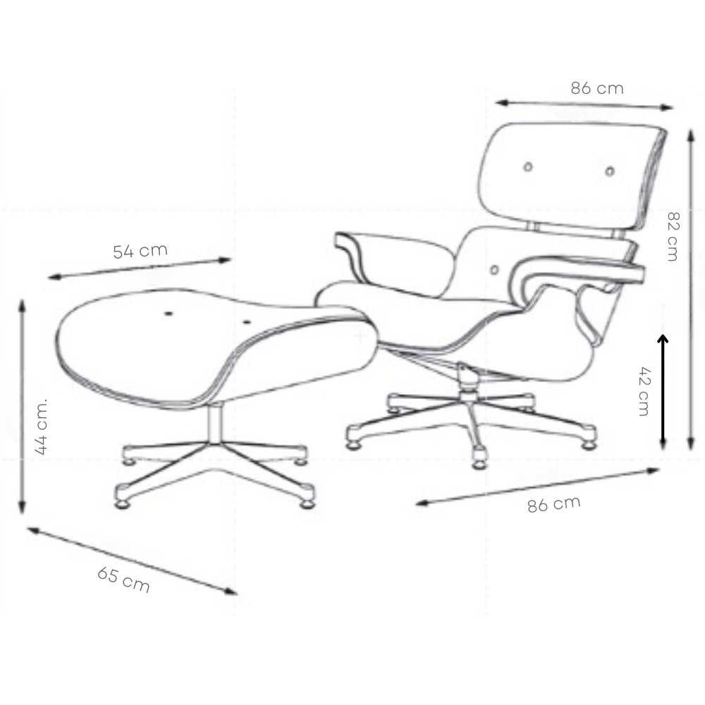 Walinn Lounge Chair & Footstool