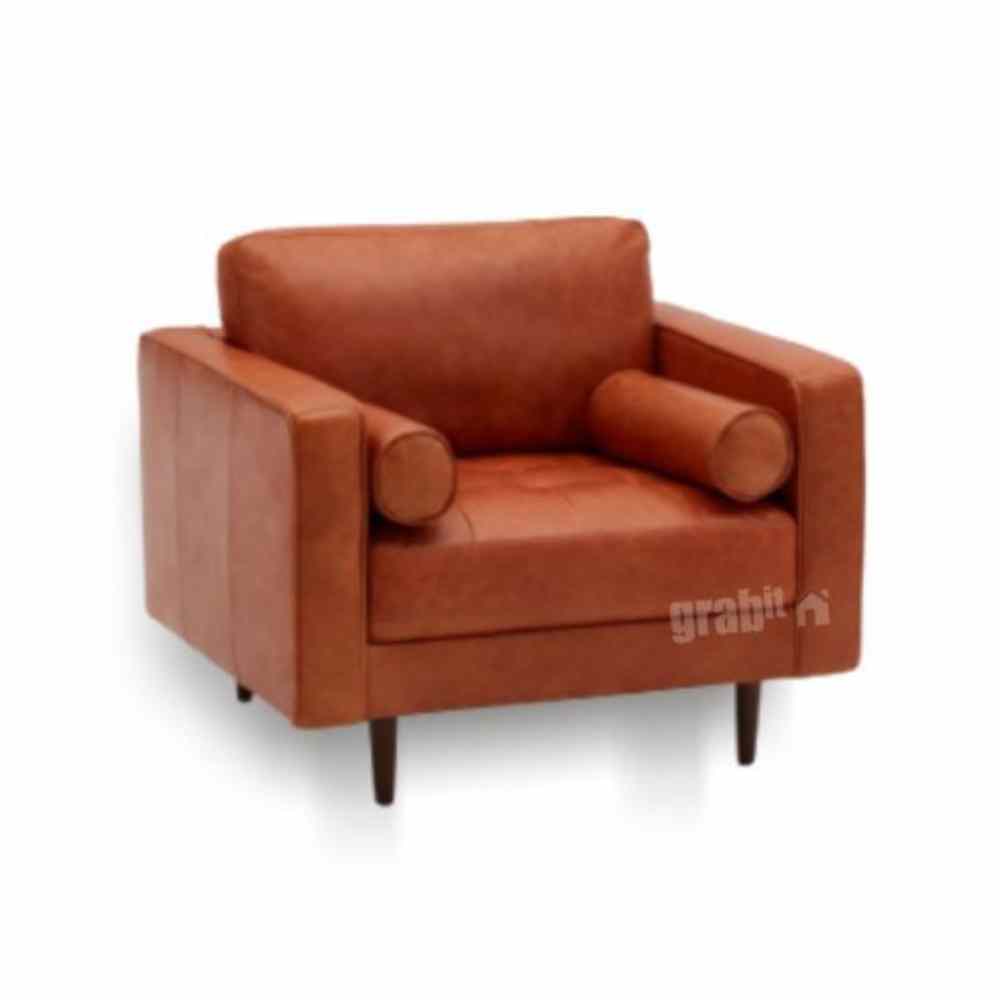 Alvin Leather Sofa