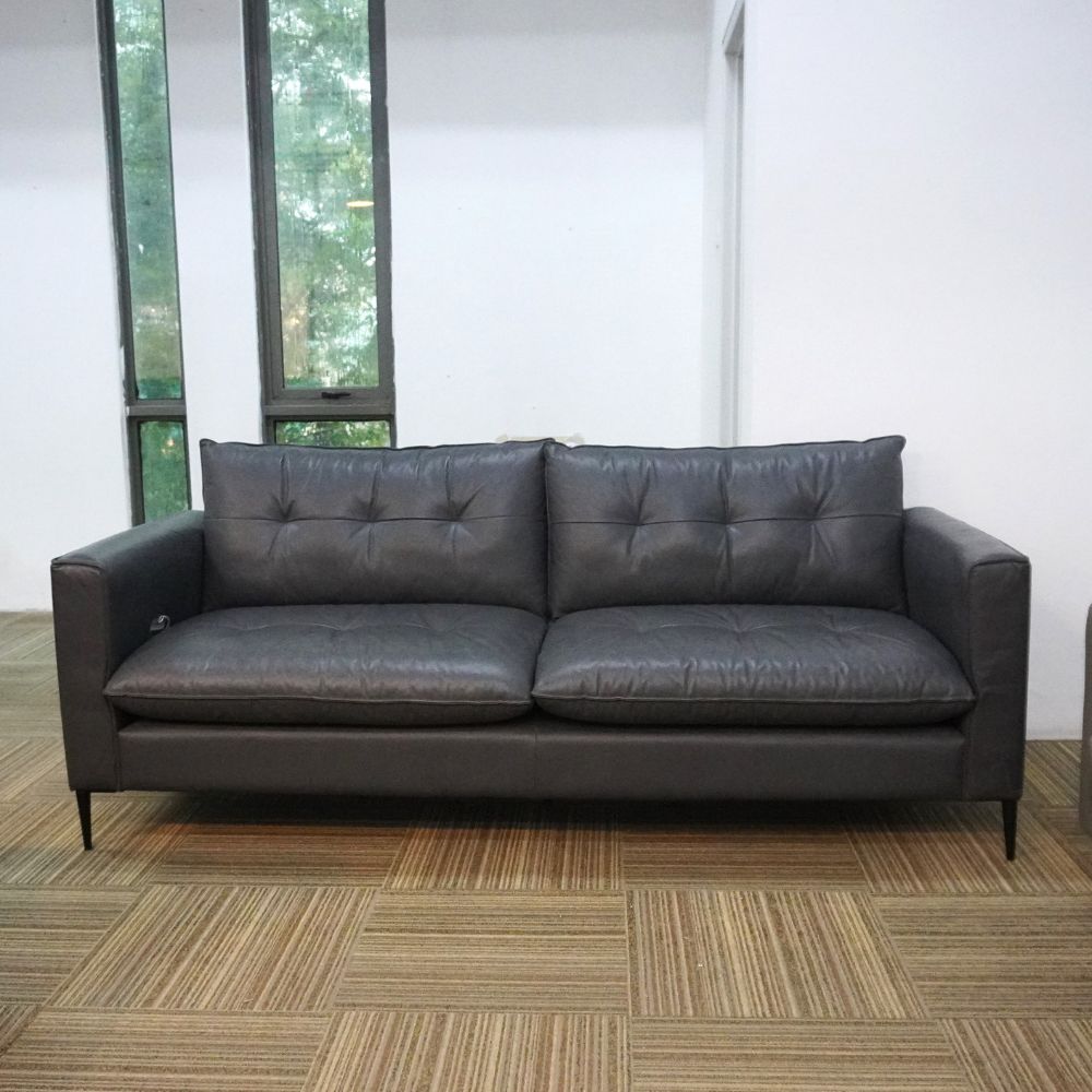 Aston Leather Sofa (3 Seater)
 | Durable Living Room Furniture | Grabit 