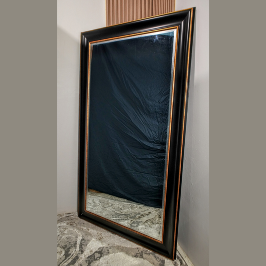 Black & Gold Frame Mirror