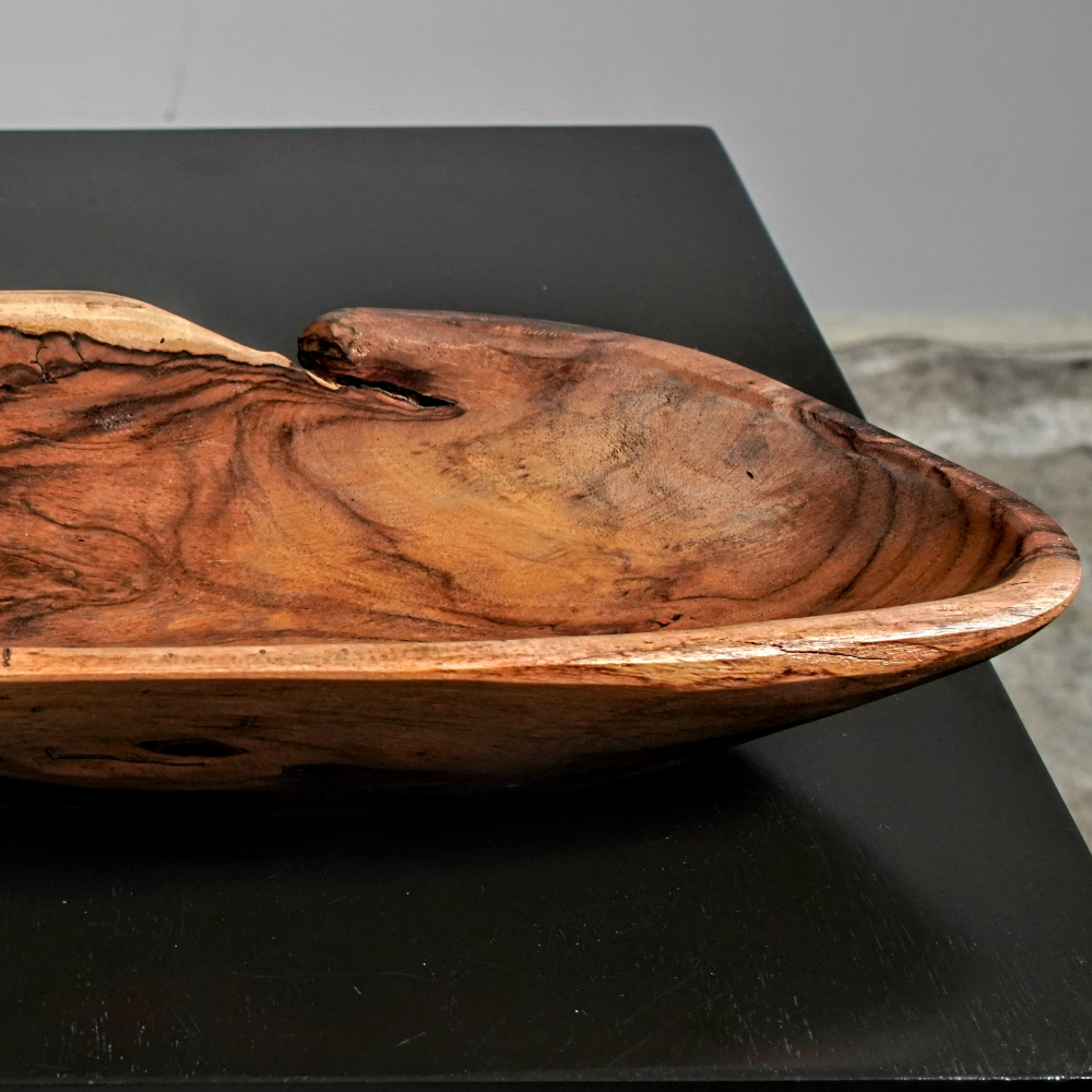 Rainforest Wood Slab Centerpiece