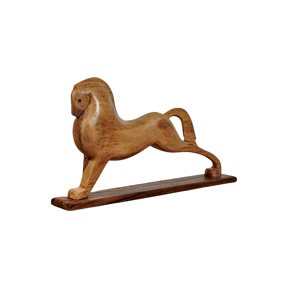 Rainforest Wooden Horse Centerpiece