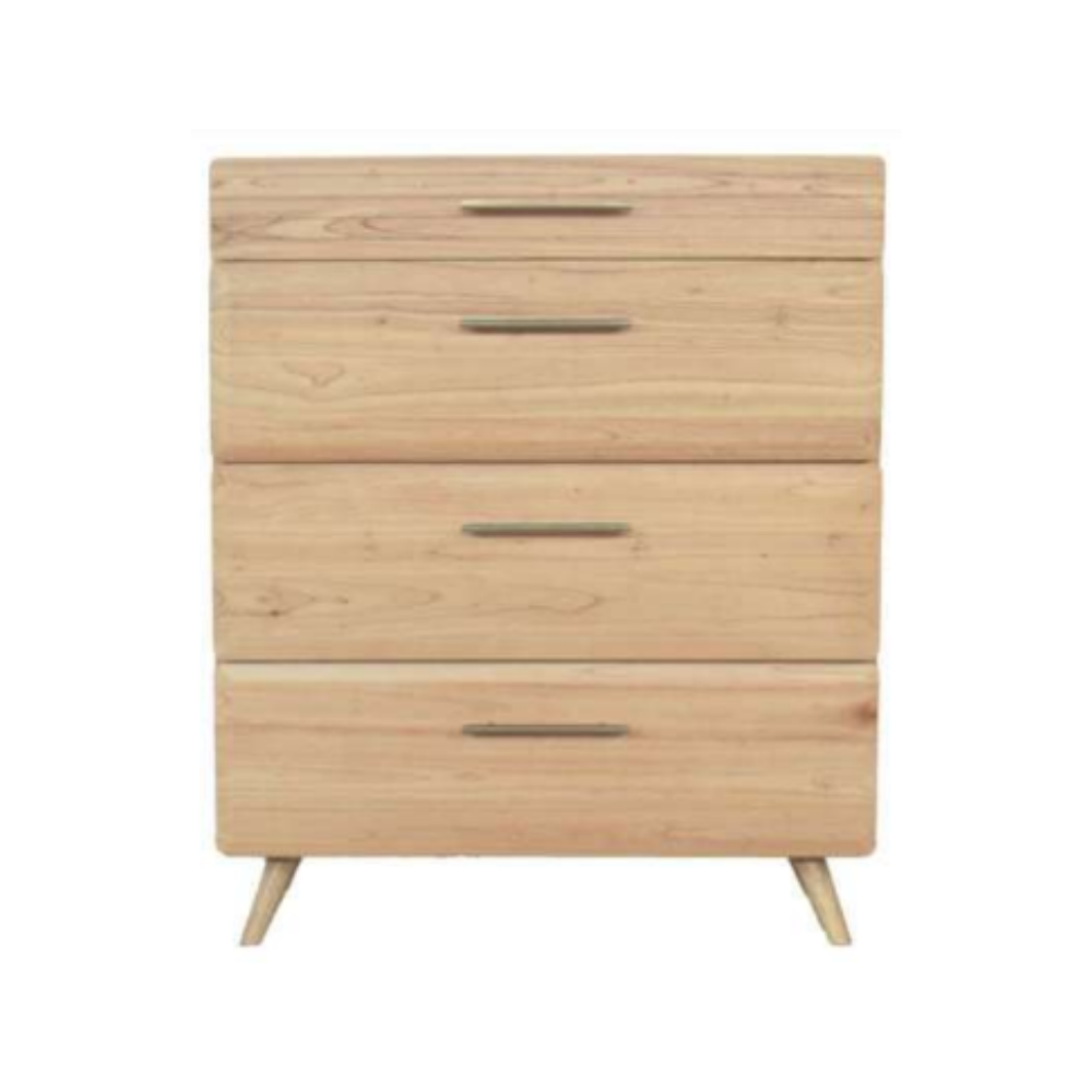 Lois Chest Drawer (4) | Mindi Wood Furniture | Grabit Malaysia