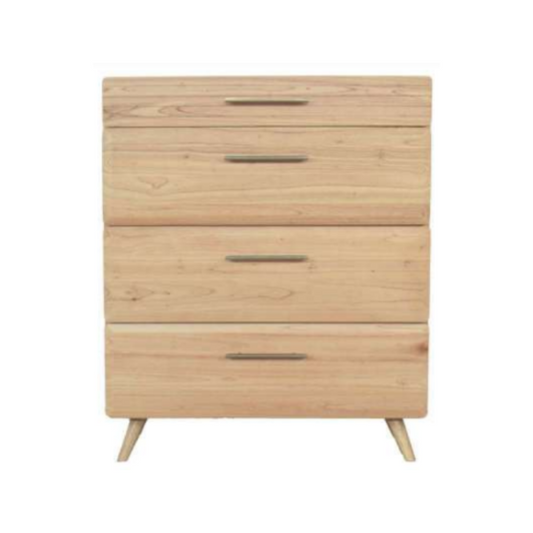 Lois Chest Drawer (4) | Mindi Wood Furniture | Grabit Malaysia